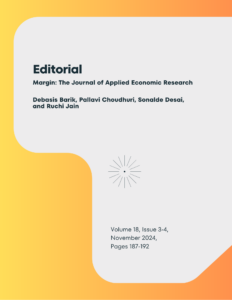 Editorial – Margin: The Journal of Applied Economic Research, Volume 18, Issue 3-4, August–November 2024