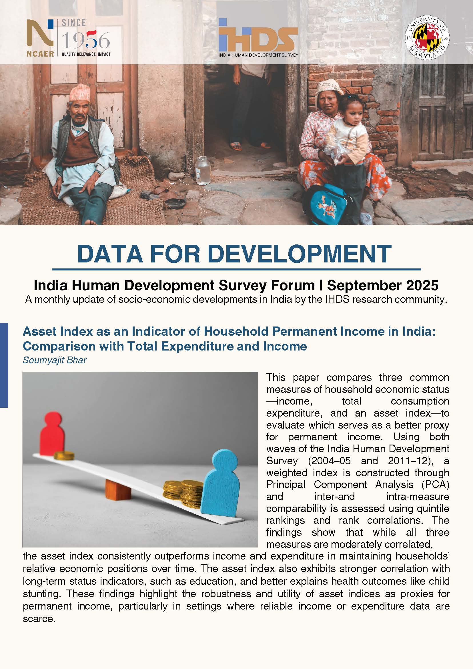 India Human Development Survey: September 2025